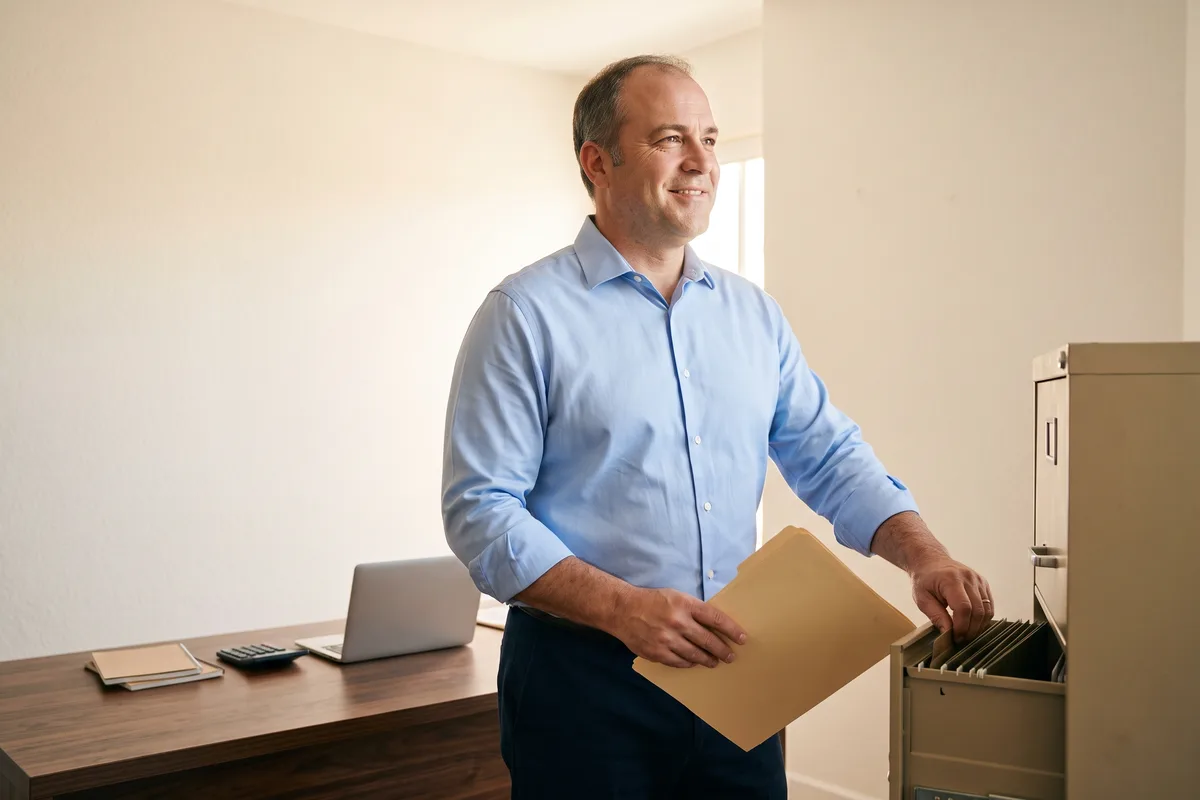 בעל עסק מתייק את התיק אחרי שהחוב שולם בעקבות מכתב ההתראה